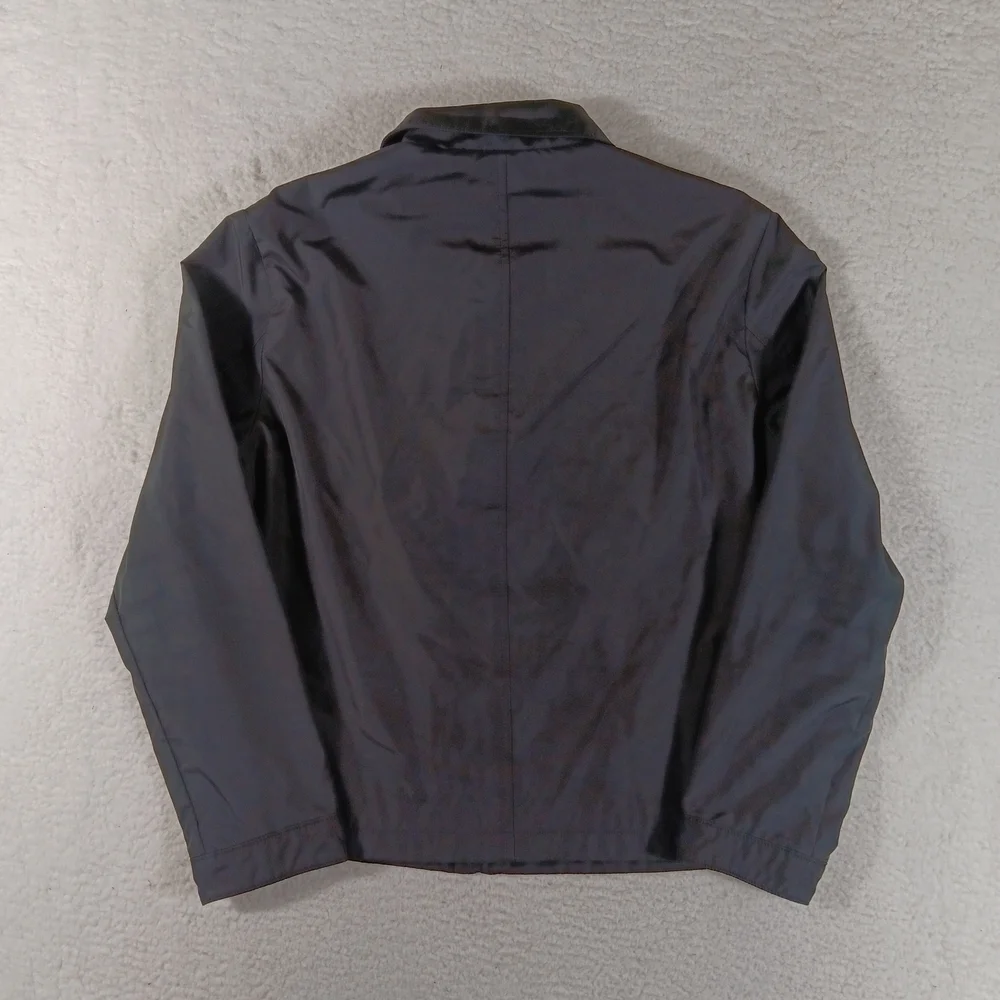Banana Republic Jacket Mens Medium Black Harrington Bomber Performance Golf